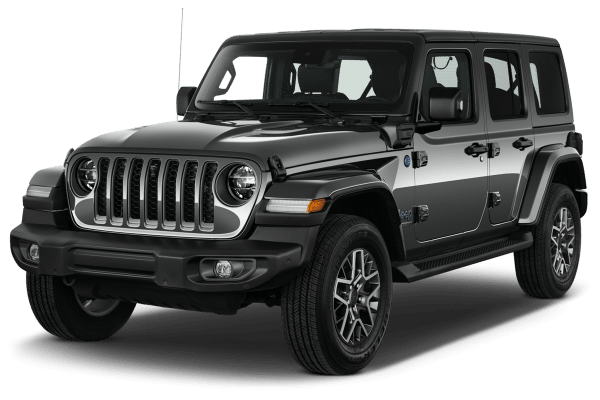 Jeep Wrangler 4xe Hybrid available for rent in Paros at Chaniotis Paros Rentals