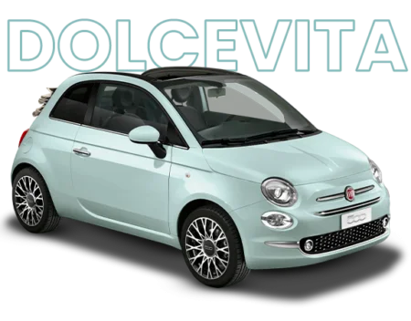 Rent the Eco-Friendly Fiat 500 Open Hybrid in Paros