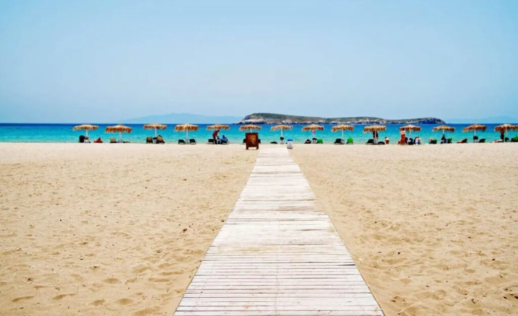 Golden Beach in Paros