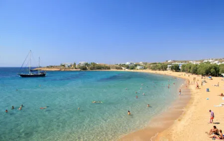 Logaras Beach in Paros