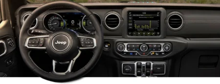 New Jeep Wrangler Hybrid Rental in Paros - Unlimited Sahara 4Xe Cabrio